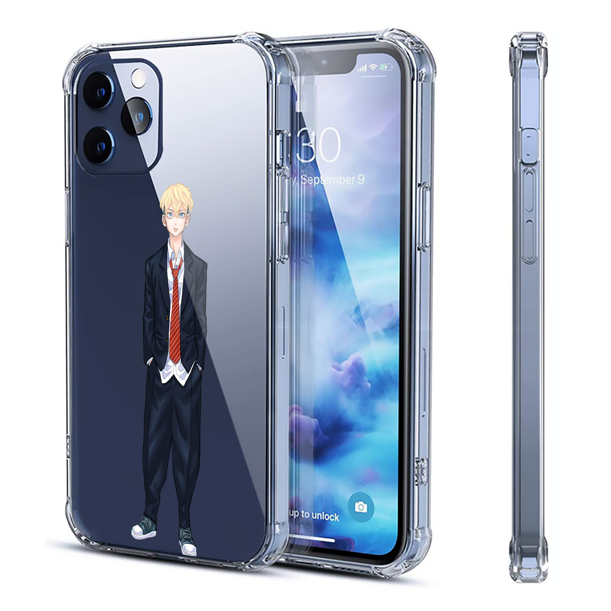 （画像用） 東京リベンジャーズ Tokyo Revengers 【iPhone 12シリーズ対応】透明スマホケース（クリアソフトケース）